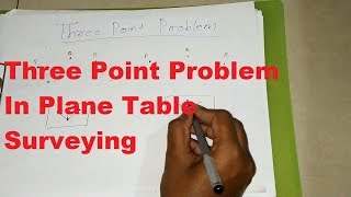 Three Point Problem In Plane Table Surveying [upl. by Seitz]