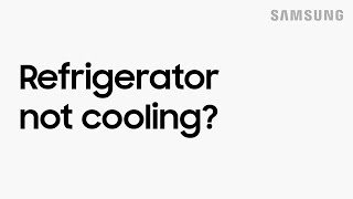 What to do if your refrigerator is not cooling  Samsung US [upl. by Lledor]