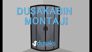 Oval Duşakabin Montaji  Lüks Seri Füme  dusakscom [upl. by Meda]