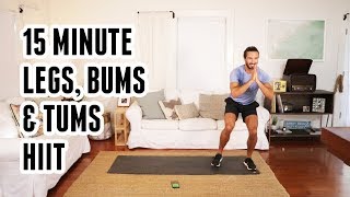 15 Minute Legs Bums amp Tums HIIT Workout  The Body Coach [upl. by Anert]