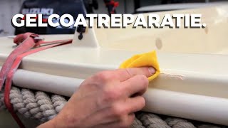 Gelcoat reparatie Polyester reparatie [upl. by Denn326]