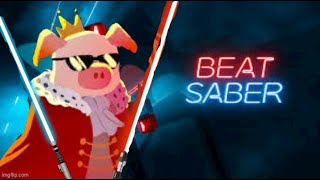 Technoblade  Pigstep but in Beat Saber [upl. by Aleacin]