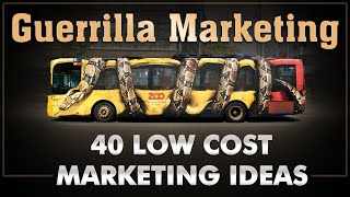 Guerilla Marketing  Ambush Marketing  40 Low Cost Ideas  Dr Vivek Bindra [upl. by Blaseio]