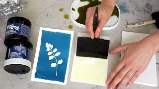 Cyanotype workshop Beautiful floral blue prints [upl. by Ecile]