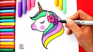 Te enseño a dibujar y pintar un UNICORNIO en Colores Pastel Fácil [upl. by Aiekam]