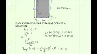 0142 Average shear strain  EXAMPLE [upl. by Ellessig]