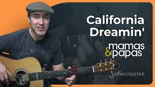 California Dreamin by The Mamas amp The Papas  Easy Guitar [upl. by Mcleod]