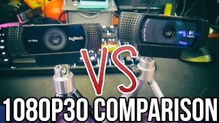 Logitech C922 vs C920 Webcam Comparison 1080p 30 FPS  Pro Stream Webcam [upl. by Lidah]