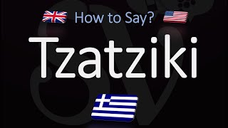 How to Pronounce Tzatziki Sauce CORRECTLY [upl. by Eniamaj]