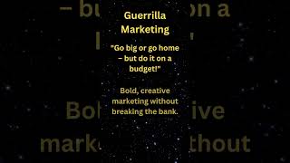 Guerrilla Marketing [upl. by Goldsmith]