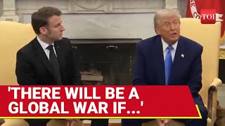 Trump Full WW3 Speech Macron Stunned As Trump Drops World War 3 Bombshell Over RussiaUkraine War [upl. by Annuahsal]