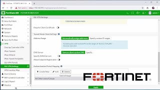 Fortinet How to Setup SSLVPN to Remotely Connect to a FortiGate firewall [upl. by Cristabel]