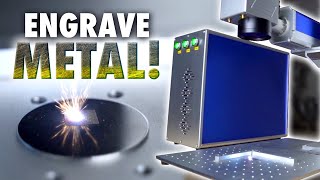 This Laser Can Engrave METAL  OMTech 20W Fiber Laser Review [upl. by Liew]