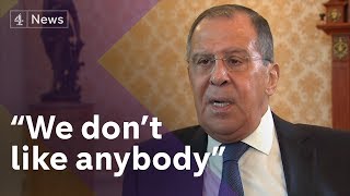 Exclusive Sergey Lavrov Russias Foreign Minister on Skripals Trump kompromat claims and OPCW [upl. by Zenas]