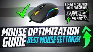 🔧 Mouse Optimization GUIDE for Gaming  100 Mouse Precision Raw Input REMOVE Acceleration LAG 🖱️✅ [upl. by Haropizt149]