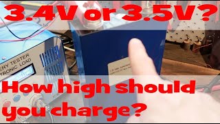 Charging LiFePo4 LFP to 34V and 35V with and without Absorption What a difference [upl. by Vastah]