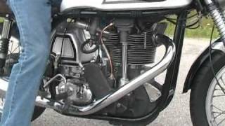 1953 Norton Manx 30M Vintage Motorcycle Test Drive [upl. by Buffum101]