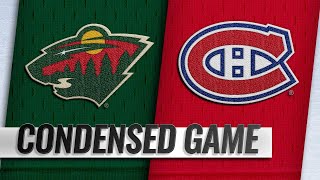 010719 Condensed Game Wild  Canadiens [upl. by Peednam]