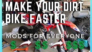 Top 10 Best Dirt Bike Mods To Go Faster [upl. by Runck]