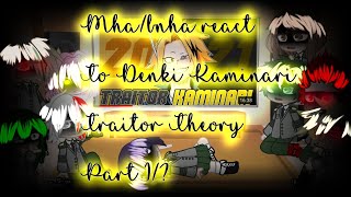 MhaBnha react to Denki Kaminari traitor theory 2021pt1 [upl. by Idalina]