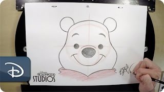 HowTo Draw Winnie The Pooh  Walt Disney World [upl. by Yra489]