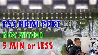 PS5 HDMI Port Repair How To [upl. by Aerahs]