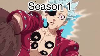 Seven Deadly Sins Fight  Season 1 and Season 3 Comparison [upl. by Eelreveb]