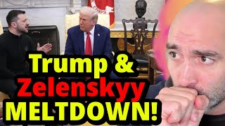 BREAKING Trump amp Zelenskyy Have SHOUTING MATCH At Presser [upl. by Sherourd]