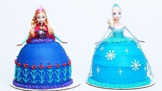 HOW TO MAKE A DISNEY PRINCESS SISTERS CAKE  NERDY NUMMIES [upl. by Haseefan]