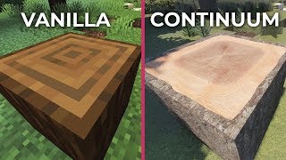 4K Minecraft – Continuum Shader  Stratum 2048x Ultra Realistic Graphics Mod vs Vanilla [upl. by Sone]