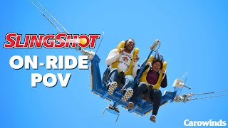 Slingshot at Carowinds Official OnRide POV [upl. by Mehcanem211]