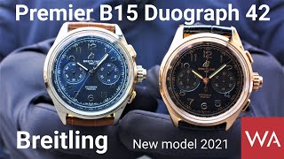 BREITLING Premier B15 Duograph 42 NEW SplitSecond Chronograph with inhouse Calibre [upl. by Rede]