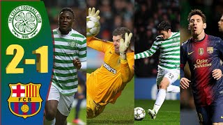 Celtic vs Barcelona 21  Historic Win  UCL 201213  Extended Highlights  English Commentary [upl. by Bogie437]