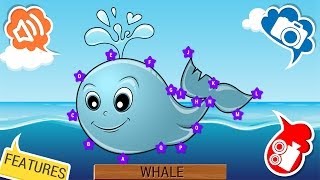 Aquatic Animals Dots Game for Kids [upl. by Ennaerb]