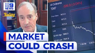 US economist predicting a major market crash for 2024  9 News Australia [upl. by Ynohtnael]