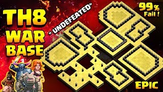 TH8 Anti 3 Star War base  TownHall 8  Anti Everything  ClashofClans [upl. by Ia]