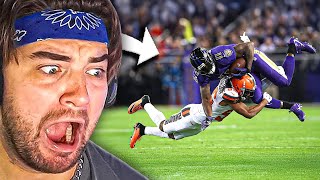 HOCKEY FAN Reacts to CRAZIEST NFL HITS  KingWoolz Reacts [upl. by Stubbs]