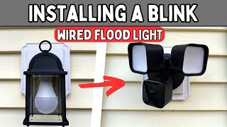 Installing A Blink Wired Floodlight Camera [upl. by Good32]