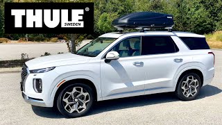 Thule Wingbar Evo amp Thule Cargo Box Install 20202023 Hyundai Palisade [upl. by Janette571]