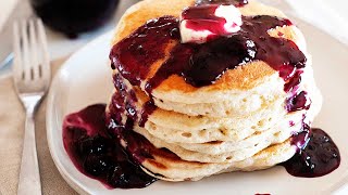 Homemade Blueberry Pancake Syrup Recipe [upl. by Nimesay]