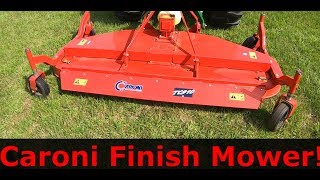 Caroni TC910 Tractor Finish Mower John Deere 4066R [upl. by Doraj950]