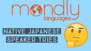 Learning Japanese on Mondly Native speaker tries 16 [upl. by Oiracam]