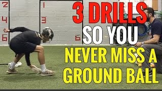 3 LACROSSE Drills So You NEVER Miss a GROUND BALL [upl. by Atlanta]