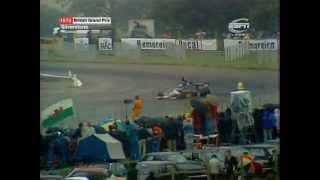 Tom Pryce crashes out from lead at Silverstone1975 [upl. by Micaela]