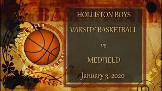 Boys Varsity Basketball v Medfield 132020 [upl. by Rodger542]