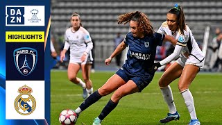 HIGHLIGHTS  Paris FC vs Real Madrid UEFA Womens Champions League Matchday 3 [upl. by Lipkin]