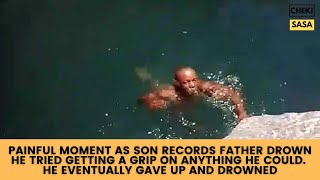 The Viral Painful Video Of Father Drowning At the Nkoyoyo Quarry Dam Recorded by His Child [upl. by Ronen]