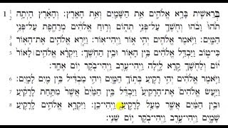 Torah Reading  Genesis Chapter 1 HD [upl. by Laehcar180]