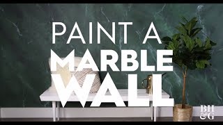 DIY Marble Wall Treatment [upl. by Etnoval]