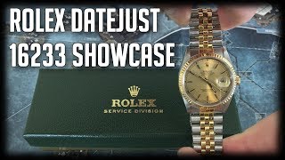 Rolex Datejust 16233  Watch Showcase [upl. by Adarbil]